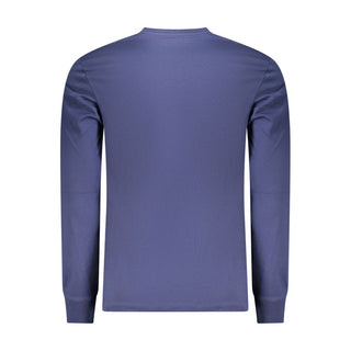 Blue Cotton Mens Tshirt