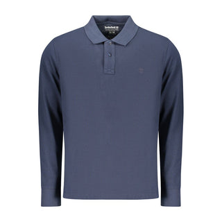 Blue Cotton Men's Polo Shirt