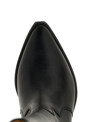 Black Calfskin Chelsea Boots