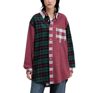 Red Cotton Longsleeve Shirt