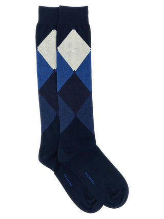 Blue Cotton Socks