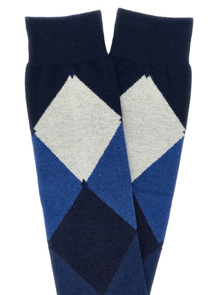 Blue Cotton Socks