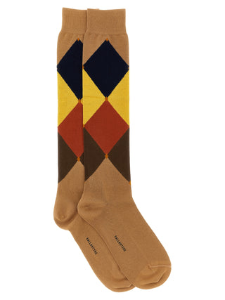 Brown Cotton Socks