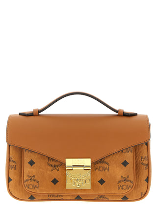 Brown Polyethylene Crossbody Bag