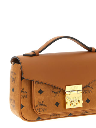 Brown Polyethylene Crossbody Bag