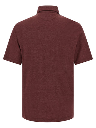 Bordeaux Virgin Wool Polo Shirt