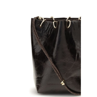 Black Calf Leather Bos Taurus Backet Bag