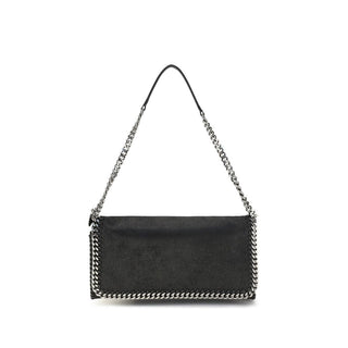 Black Polyester Shoulder Bag
