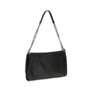 Black Polyester Shoulder Bag