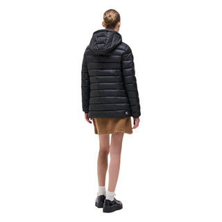 Black Polyamide Full-Length Jacket