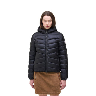 Black Polyamide Full-Length Jacket