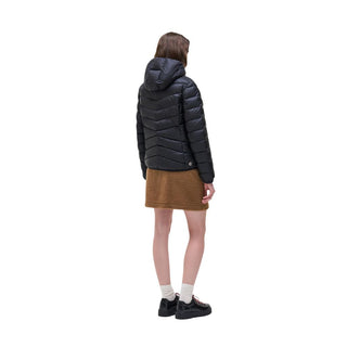 Black Polyamide Full-Length Jacket