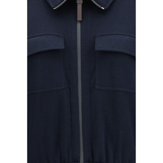 Blue Cotton Sweatshirt