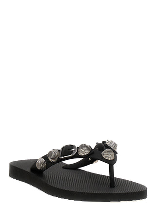 Black Rubber Slides