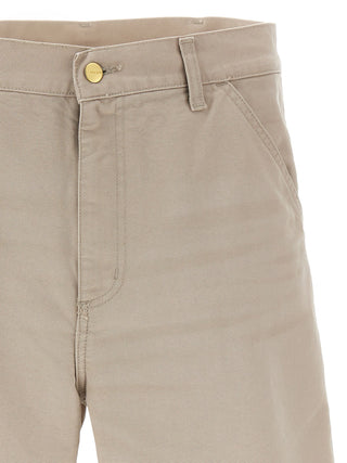 Beige Organic Cotton Bermuda Shorts