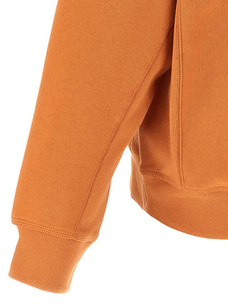Orange Cotton Sweatshirt