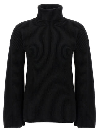 Black Wool Cardigan