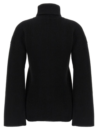 Black Wool Cardigan