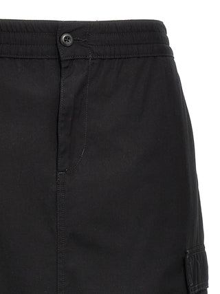 Black Cotton Midi Skirt