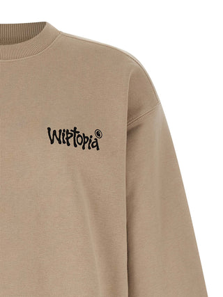 Beige Cotton Sweatshirt