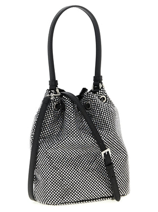 Gray Viscose Handbag