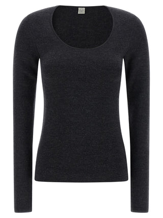 Gray Viscose Cardigan