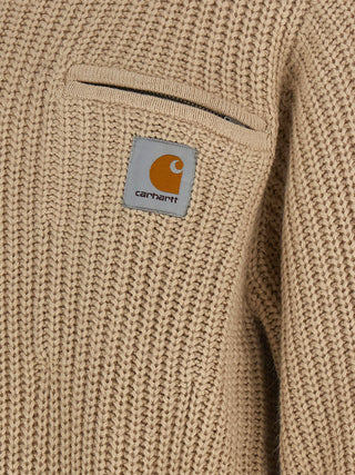 Beige Acetate Cardigan