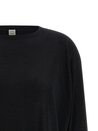 Black Wool Cardigan