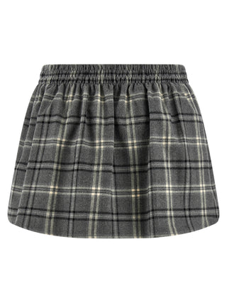 Gray Cotton Long Skirt