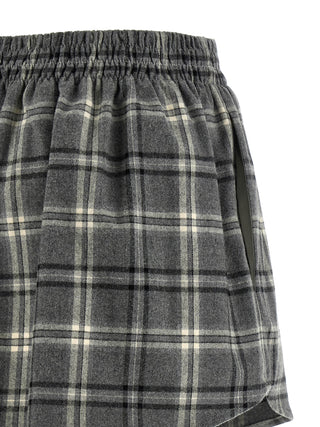 Gray Cotton Long Skirt