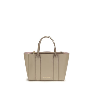 Beige Calf Leather Bos Taurus Shoulder Bag