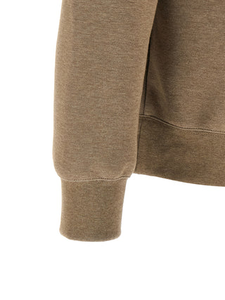 Beige Cotton Sweatshirt
