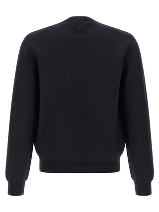 Blue Virgin Wool Cardigan