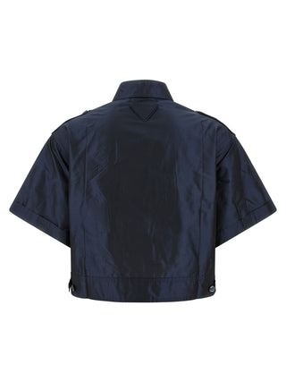 Blue Silk Blouse