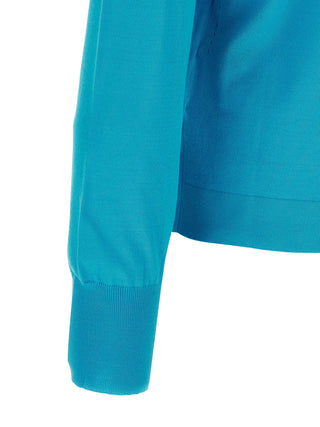 Blue Cotton Cardigan