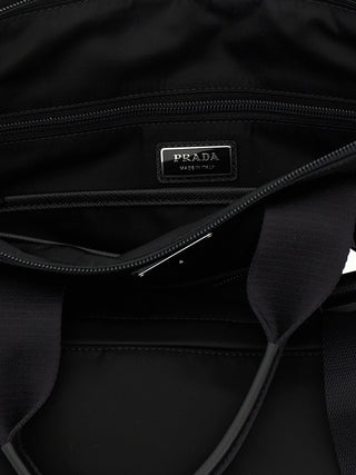 Black Recycled Polyamide Tote Bag
