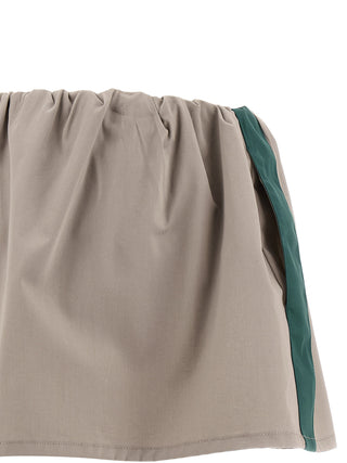 Gray Cotton Long Skirt