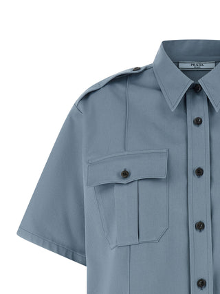 Blue Cotton Blouse