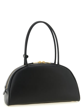 Black Calfskin Shoulder Bag