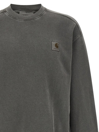 Black Cotton Sweatshirt