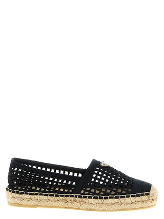 Black Cotton Espadrilles