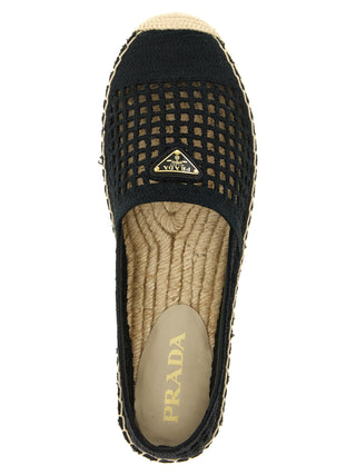 Black Cotton Espadrilles