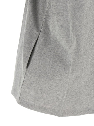 Gray Cotton Short Dress