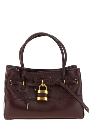Bordeaux Lamb Leather Shoulder Bag