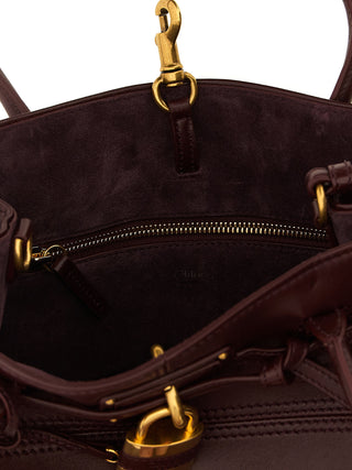 Bordeaux Lamb Leather Shoulder Bag
