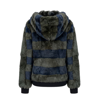 Green Rabbit Fur Women Jacket