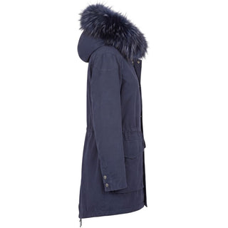 Blue Cotton Women's Jacket
