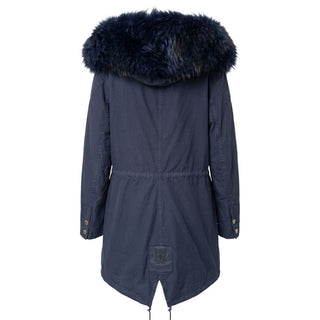 Blue Cotton Women's Jacket