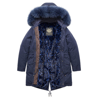 Blue Cotton Women's Jacket