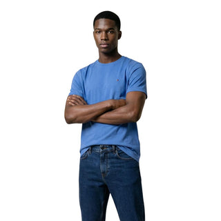 Blue Recycled Cotton T-Shirt
